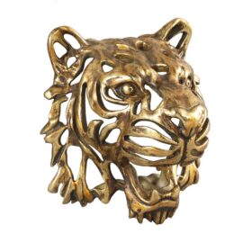 Syta Gold tiger head wall deco Woonaccessoires PTMD