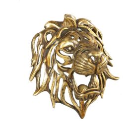 Syta Gold lion head wall deco Woonaccessoires PTMD